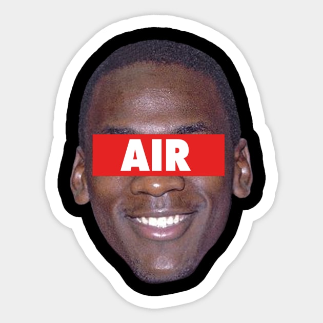 Michael Jordan 'Air' - Chicago Bulls Sticker by xavierjfong